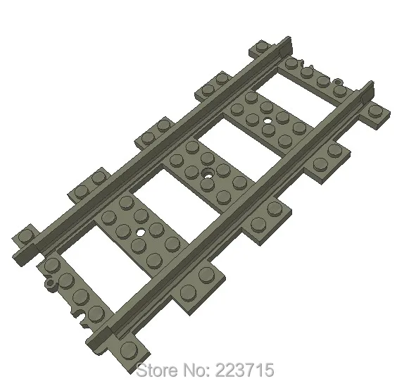 

* Rail Straight 16 м * 5 шт. DIY enlighten block brick part No.53401 совместим с другими сборками частиц