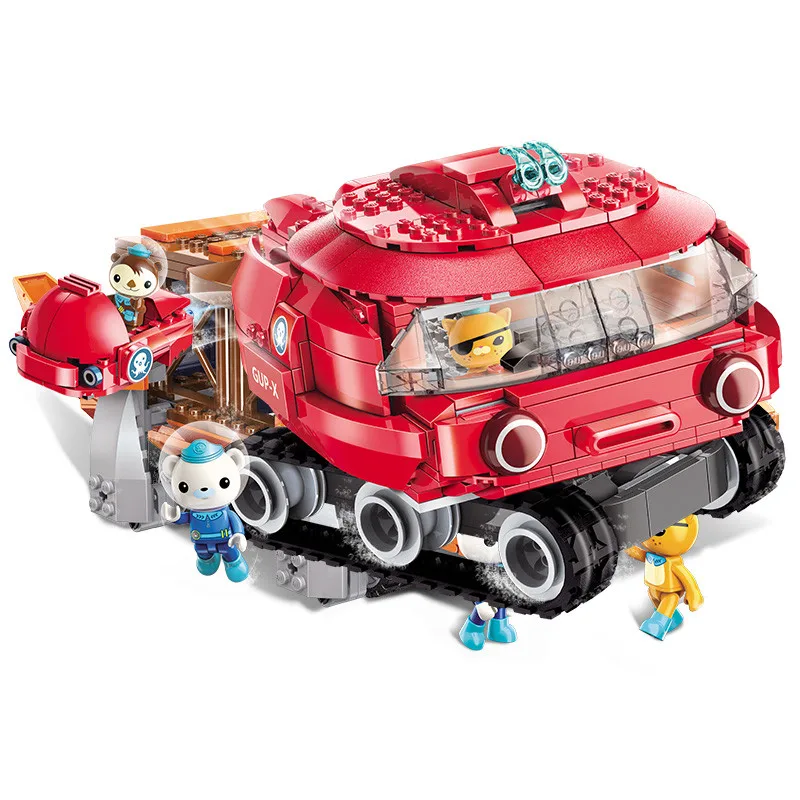 Обучающие строительные блоки Enlighten Octonauts игрушки для укладки подарки детей