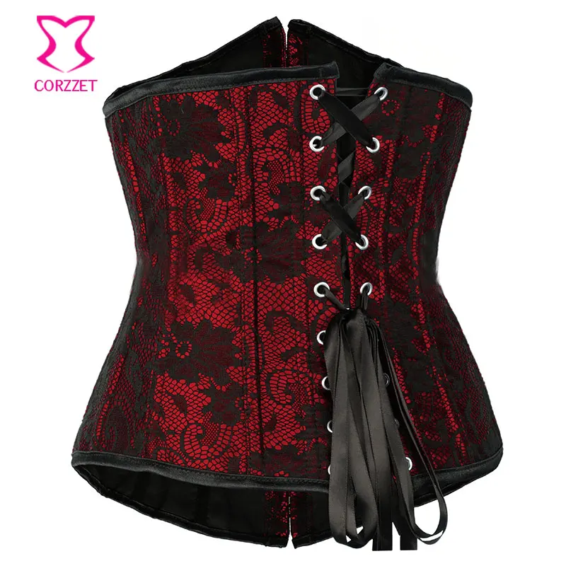 Женский кружевной корсет с вышивкой и поясной подгрудный Corpete Corselet Korsett|bustier