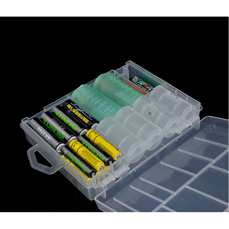 182X131X38mm AA AAA 9V контейнер для батарей портативный пластиковый ящик хранения