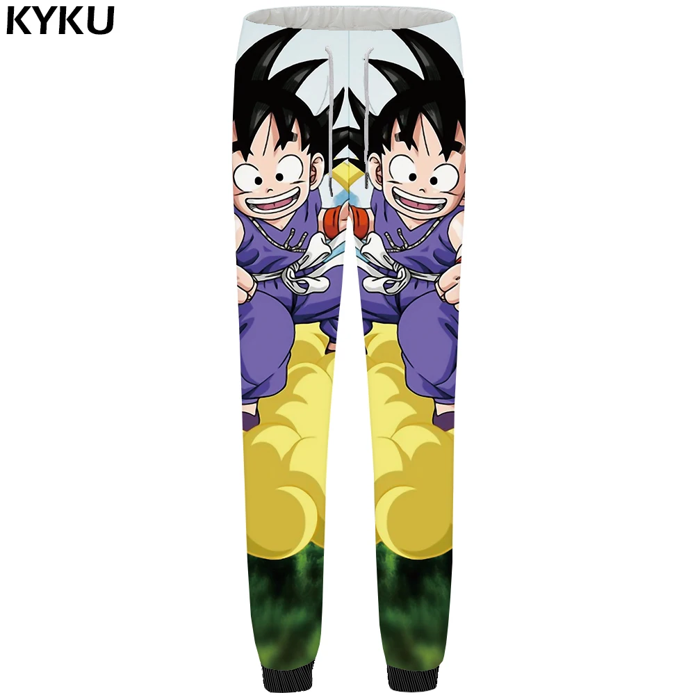 KYKU Dragon Ball Штаны Для мужчин Гоку прямые спортивные мешковатые чернил 3d принт штаны