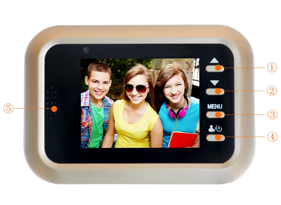 2,4 дюймов lcd HD цветной экран дверной Звонок камера зритель дверной глазок 200 Вт пикселей камера глаз видео рекордер Скрытая голова кошачий глаз