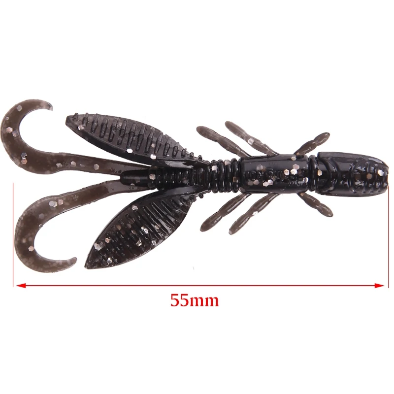 SEAPESCA 12 шт./лот мягкие приманки рыболовные 55 мм 1 4 г для рыбалки воблеры креветка