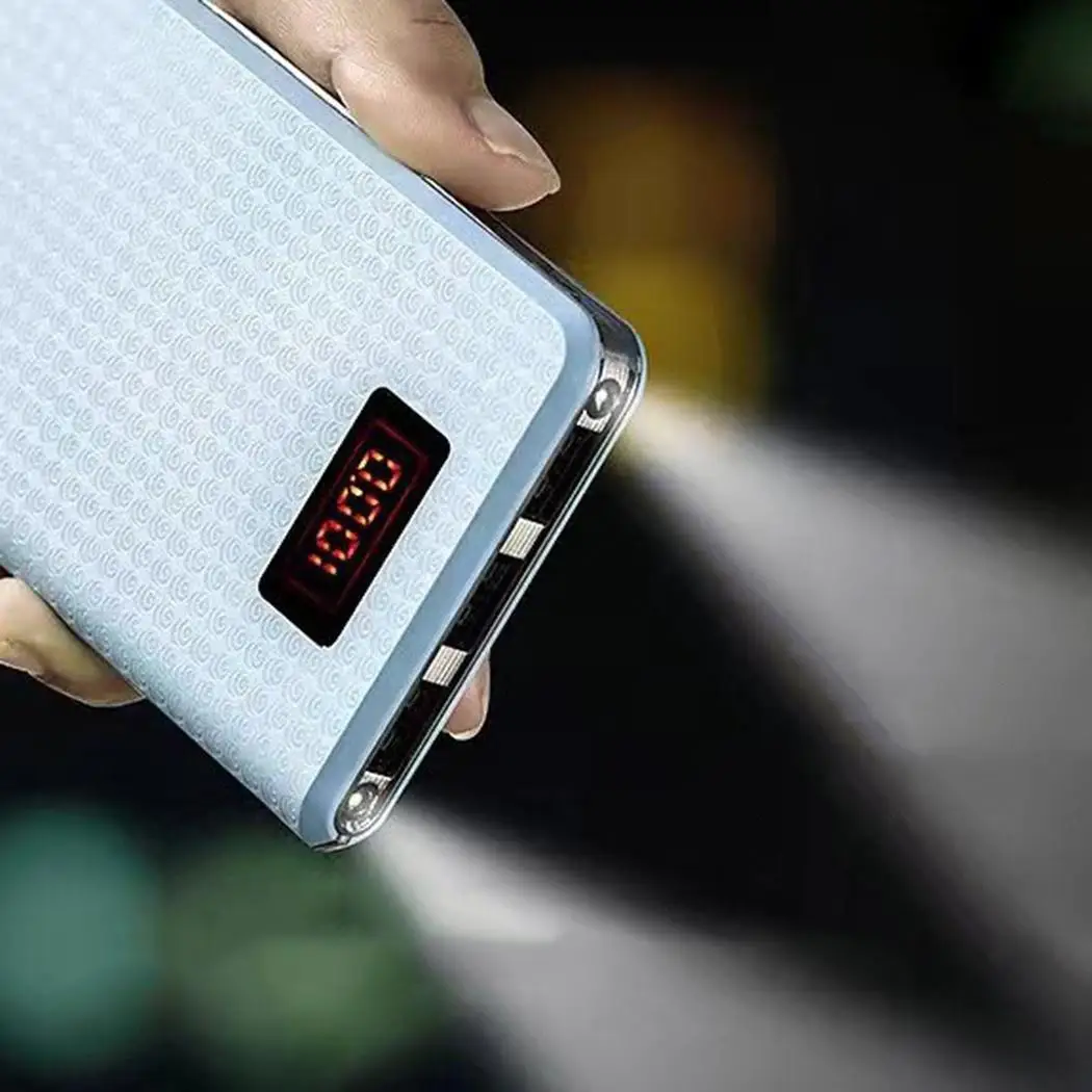 Для Xiaomi MI iphone XS Max 7 8 20000 мАч Внешний аккумулятор внешний повербанк 2 USB LCD зарядное
