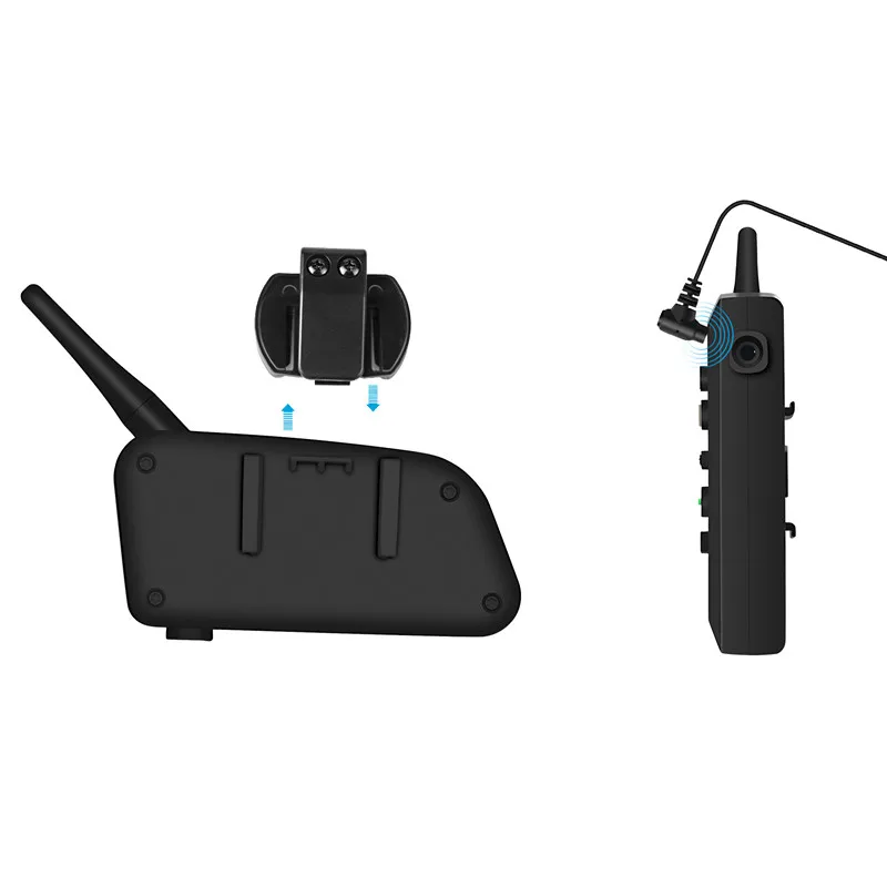 2 шт. V6 600 м мотоцикл шлем Беспроводная Bluetooth Динамик интеркомуникатор 850 мА/ч 6