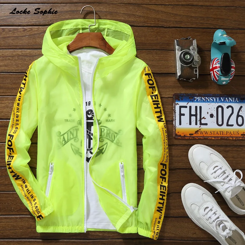 1pcs Men Plus size zipper jackets coats 2020 Summer Fashion Breathable thin splicing Hooded Coats Travel jacket | Мужская одежда