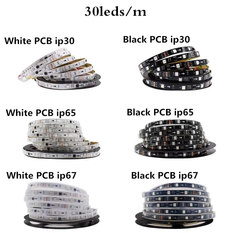 Адресуемая WS2811 Пиксельная полоса света индивидуально 2811 внешняя IC RGB DC 12V