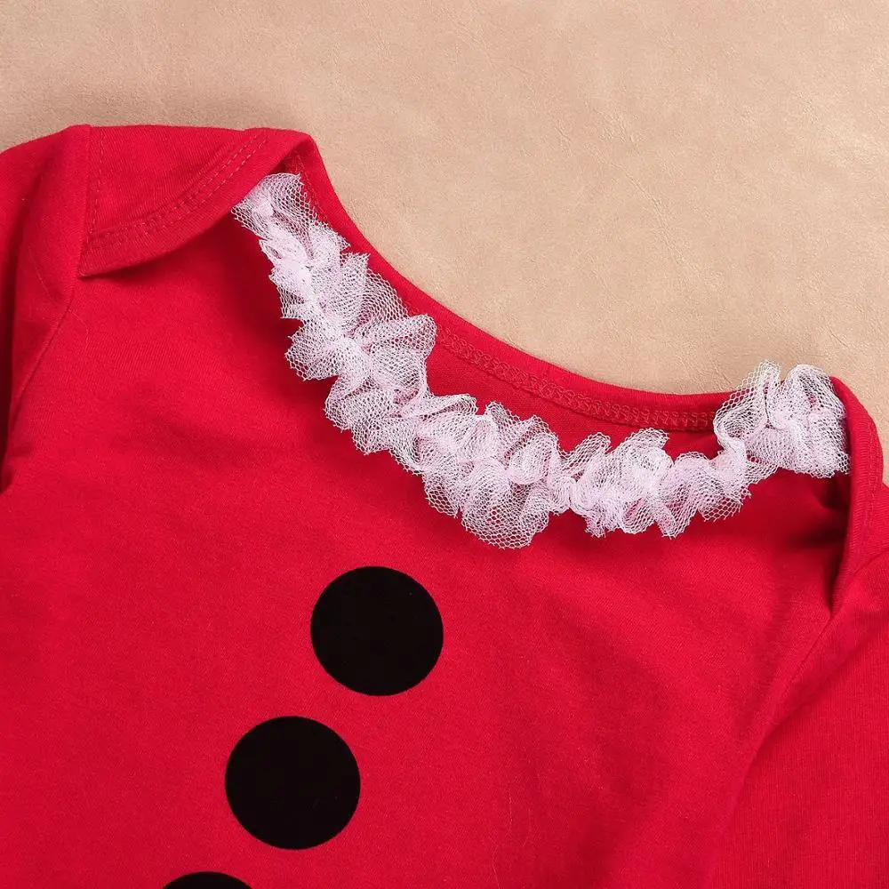 VTOM/Рождественские боди для малышей комбинезон с длинными рукавами новорожденных