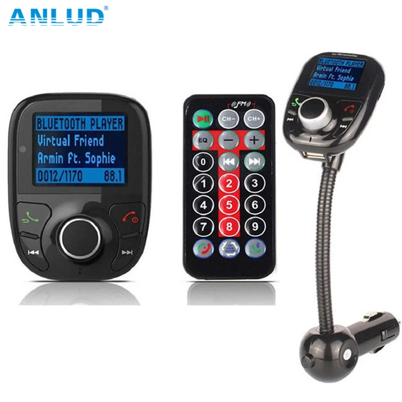ANLUD Bluetooth FM модулятор mp3 плеер для авто блютуз трансмиттер с ЖК дисплеем и USB