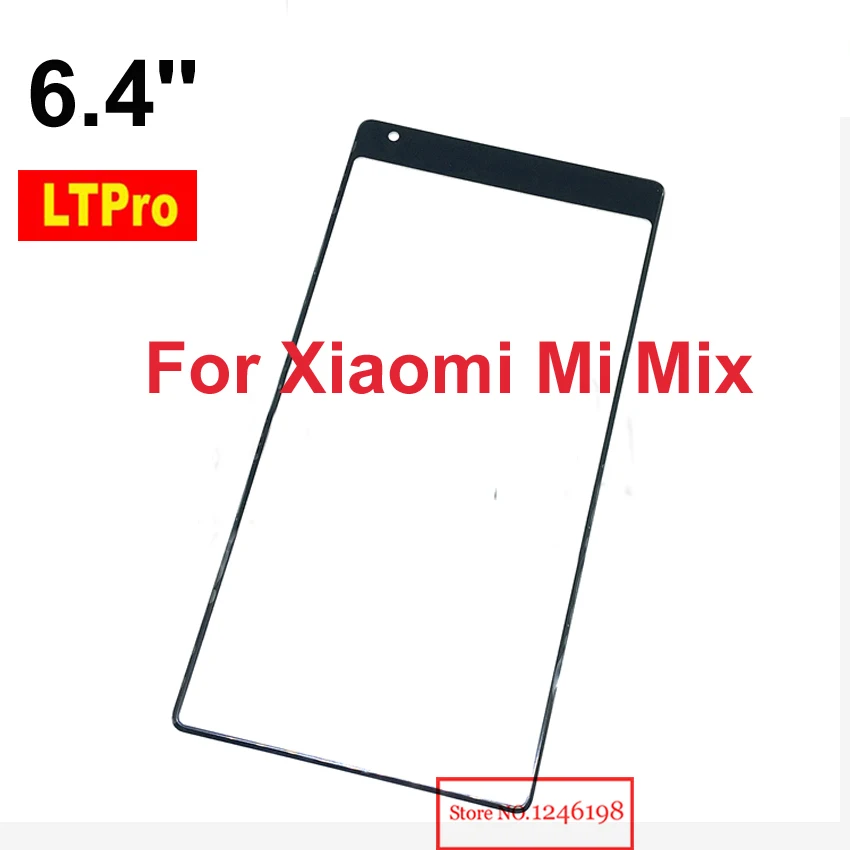

LTPro High Quality 6.4inch Outer Lens Glass Front Panel Touch Screen For Xiaomi Mi Mix Phone Parts Replacement