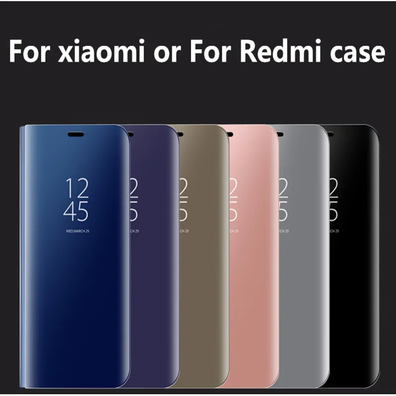 Прозрачный зеркальный чехол для телефона Xiaomi 8 8SE 6 MAX3 MIX2 модные чехлы с откидной