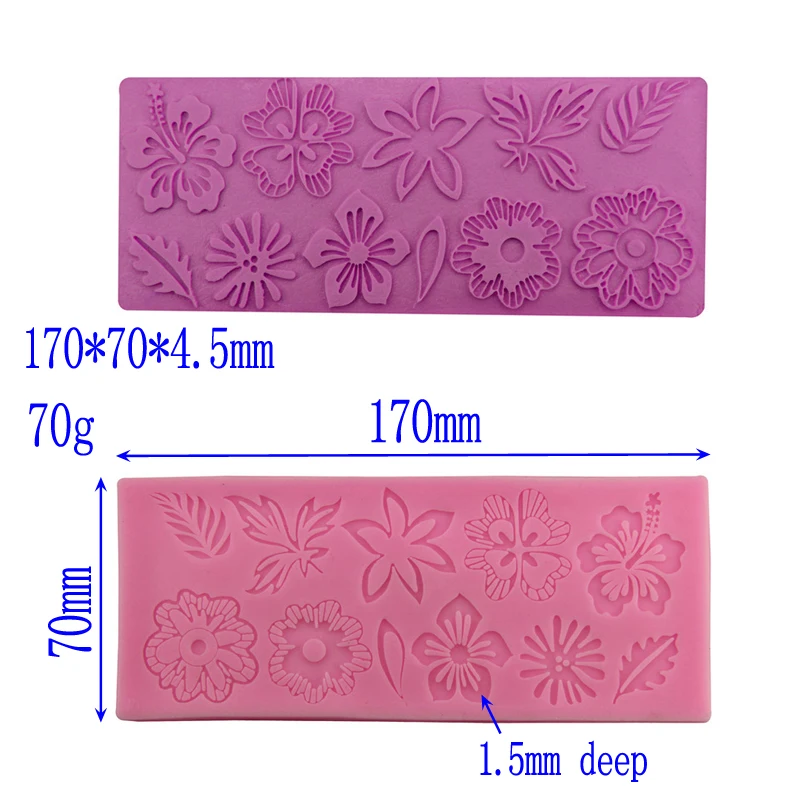 Декоративные инструменты для выпечки с цветочным узором силиконовые подушечки