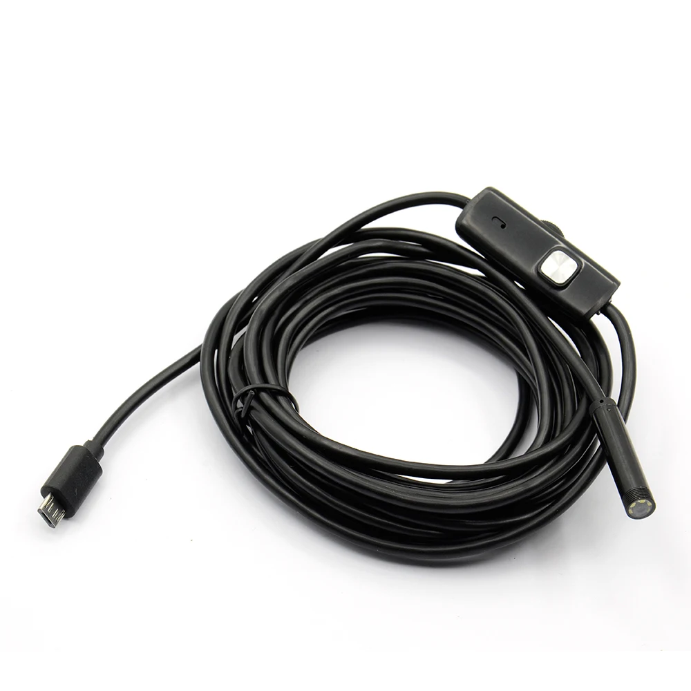 3 5 м 7 мм Жесткий гибкий кабель с ПВХ изоляцией USB эндоскоп Камера для Mac OS