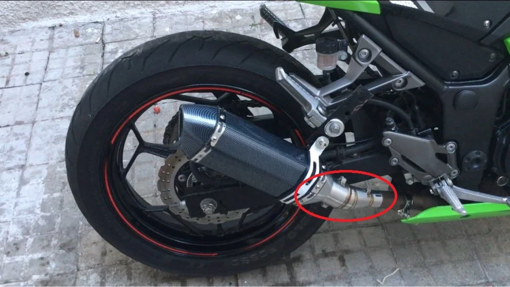 GT мотор средняя выхлопная труба мотоцикла для Kawasaki Z250 2008 2017 Ninja 300 2013 250R 2012 без
