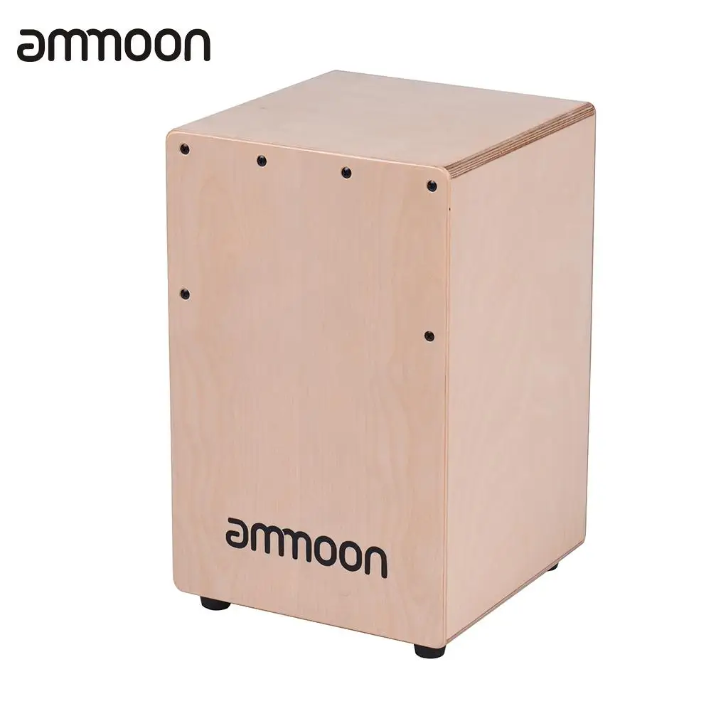 

Деревянный ящик-барабан ammoon, ручной барабан, ручной барабан, инструмент из березовой древесины с регулируемыми струнами, сумка для переноск...