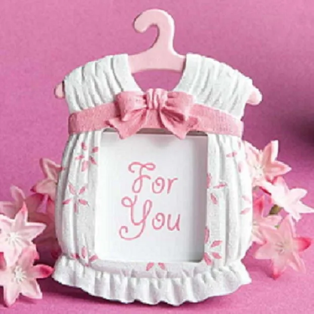 

2016 DHL rapid transit Hot sale baby shower favor Cute baby themed photo frame favors - girl 50PCS/LOT Wedding gift