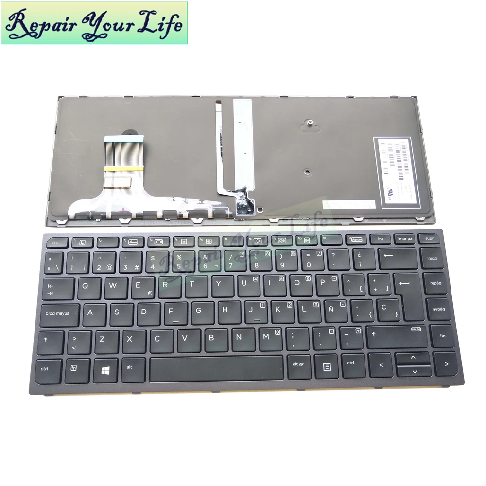 

Ремонт You Life studio G3 испанская клавиатура для ноутбука HP ZBOOK studio G3 с подсветкой испанская стандартная SP Клавиатура SN7143BL PK131C42A17