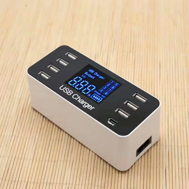 Розетка BEESCLOVER с 8 USB-портами и ЖК-дисплеем 5 В/8 А | Электроника