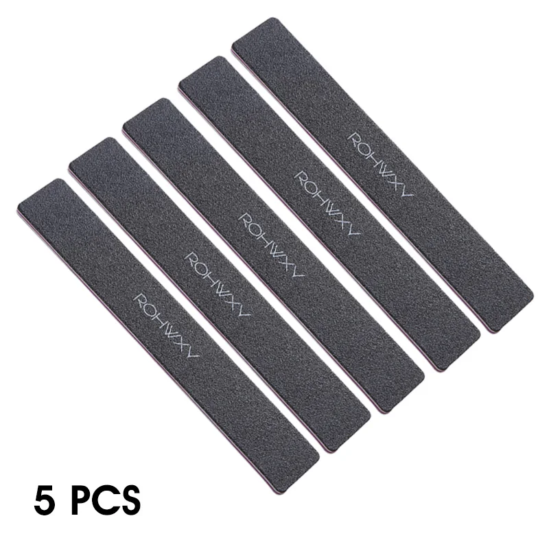 5 Pcs C ROHWXY 5 шт. профессиональная черная наждачная бумага пилка для ногтей шлифовальный аппарат для маникюра шлифовальная губка блок полировки лак для ногтей инструмент для дизайна ногтей - Цвет: 5 Pcs C