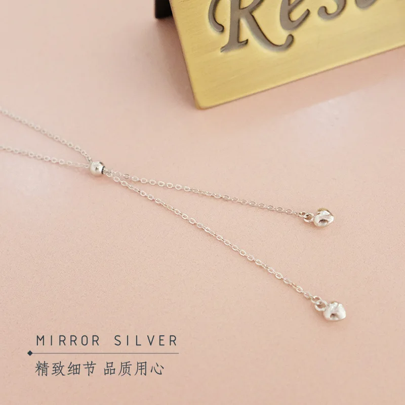 Серебряные подвески из серебра 925 пробы с кисточкой ожерелье цепочка plata de ley