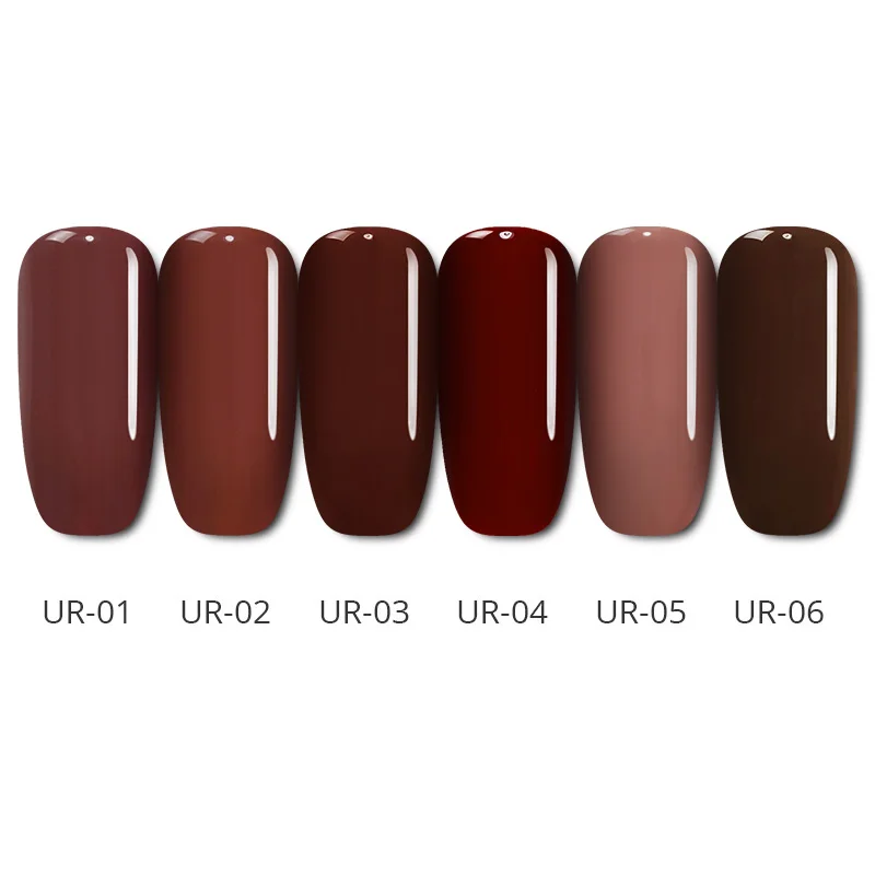 Ur Sugar 7,5 мл замачиваемый УФ Гель-лак серии цвета карамели элегантная кофейная Коричневая серия стойкий маникюрный лак для ногтей