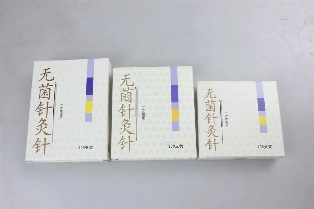 

100 PCS medical Yunlong disposable sterile acupuncture needles sinlge use packing acupuncture needle steel ring shank pin