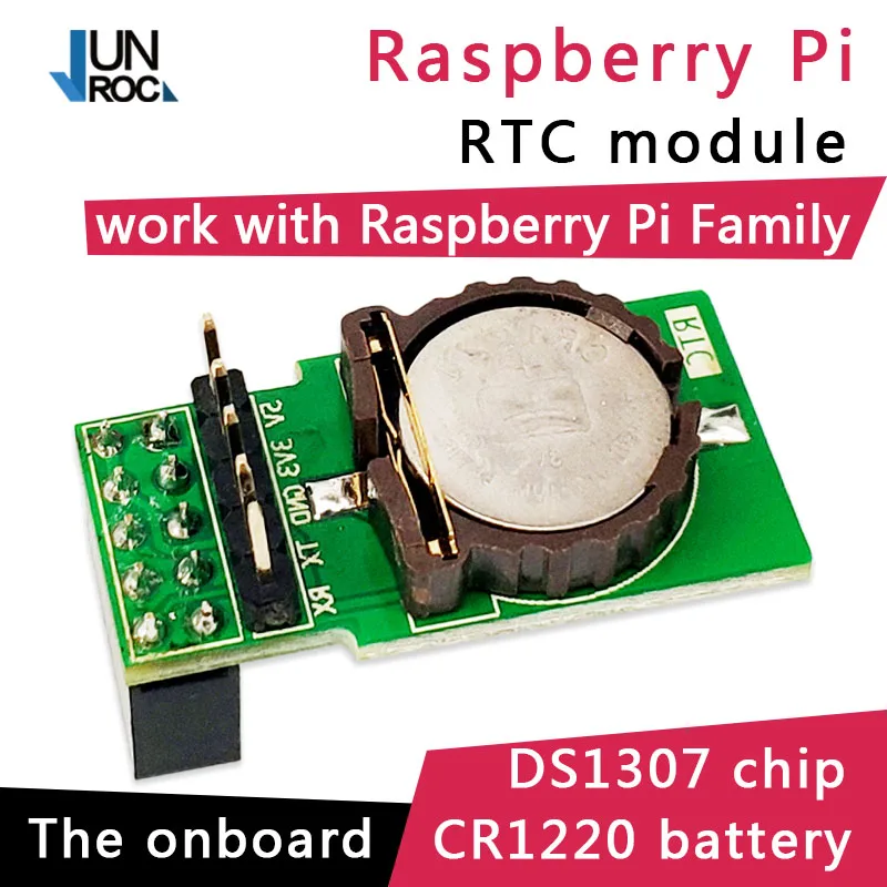 JunRoc Raspberry Pi RTC модуль DS1307 IO Pin совместим с Raspberry Pi 3B Pi 3B