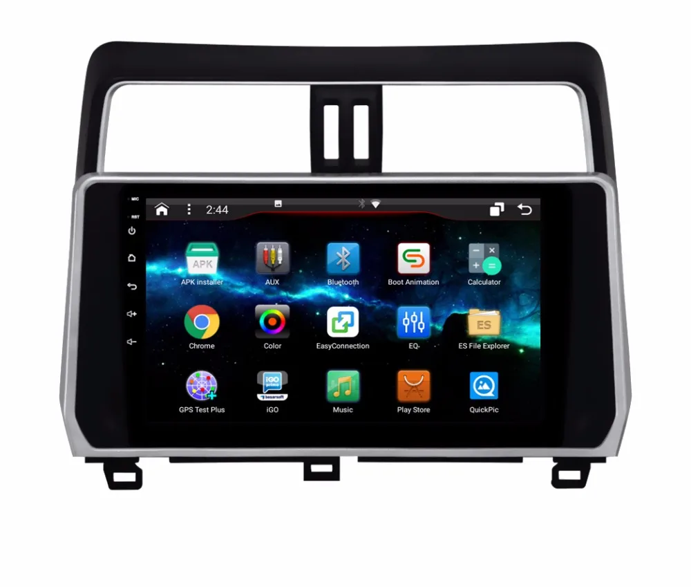 OTOJETA DSP стерео carplay android 8.1.2 Автомагнитола для TOYOTA Prado LC150 Gps navi ips экран видео плеер магнитофон
