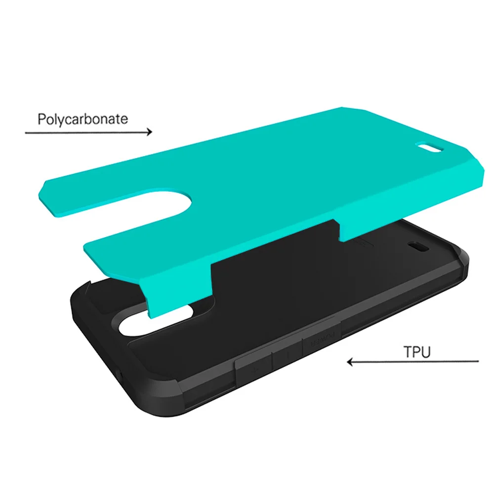 For AT&ampT Axia Case Dual Layer Hybrid Armor Anti Shock Impact Protective Soft TPU &amp Hard PC Back Cover QS5509a | Мобильные