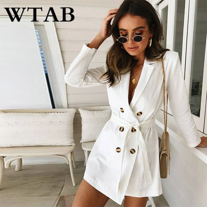 

WTAB vestidos, осенне-зимнее Повседневное платье с длинным рукавом, на шнуровке, на пуговицах, женское платье с отложным воротником, облегающее ми...
