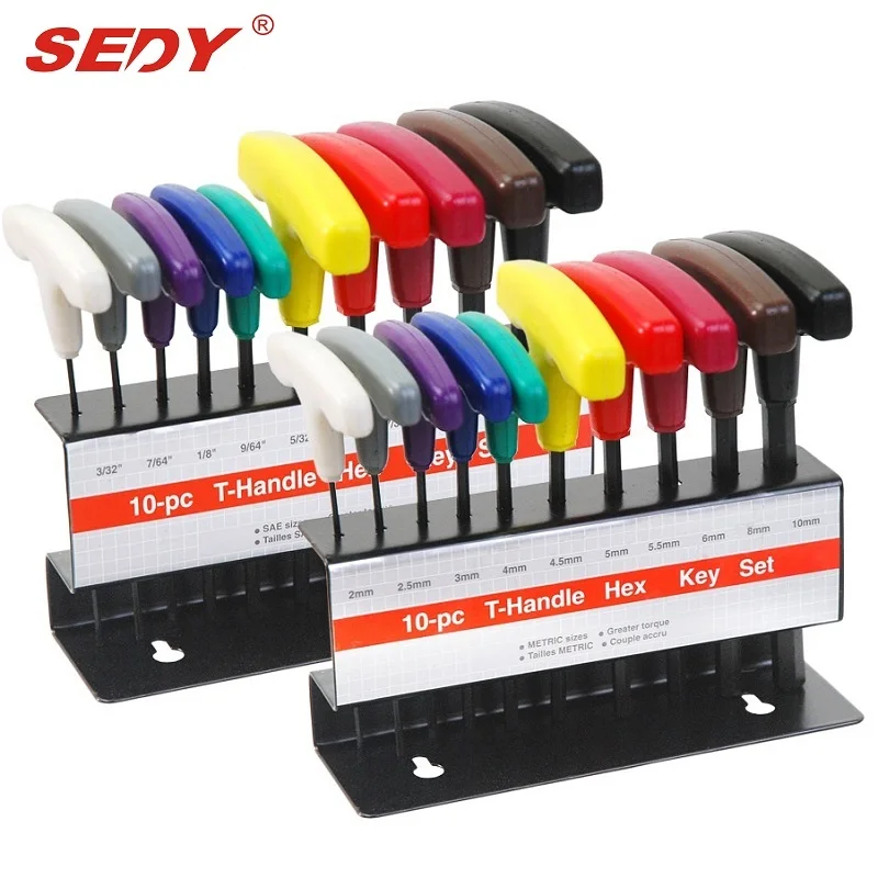 Набор шестигранных ключей 20 шт. метрические и SAE шестигранные гаечные ключи с