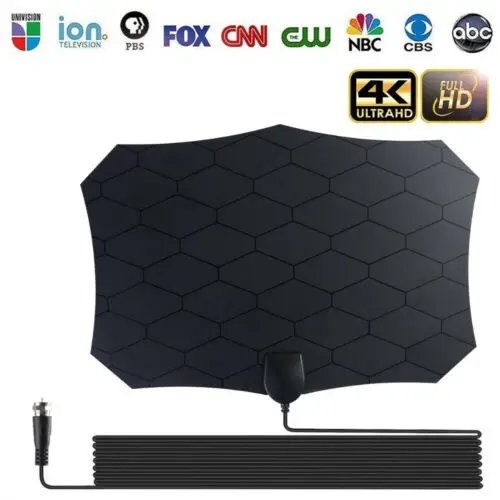 Комнатная ТВ антенна 200 миль цифровая HDTV на VHF UHF Freeview Skywire1080P 4K HD TV Digital