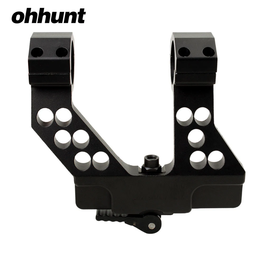 No Logo Ohhunt Quick Detach AK боковой рельс прицела со встроенным 1 дюймов/30 мм кольцо для AK47 AK74 Черный - Цвет: No Logo