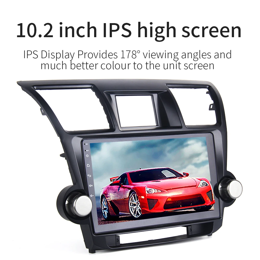 Dasaita 10 2 &quotIPS Android автомобильный мультимедиа для Toyota Highlander радио 2009 2010 2011 2012