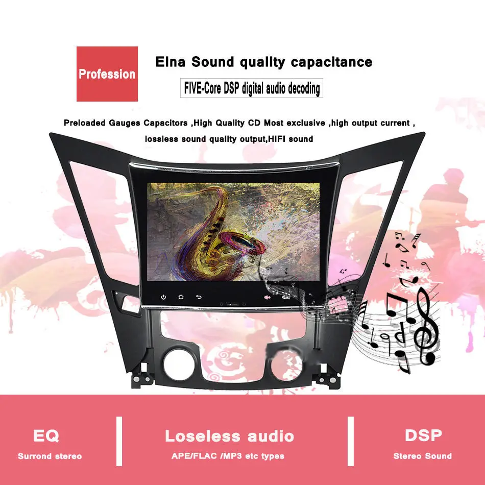 Android 10 0 9 дюймов Автомобильный DVD плеер gps навигация для Hyundai Sonata 8 YF I40 I45 I50 2011 2012 2013