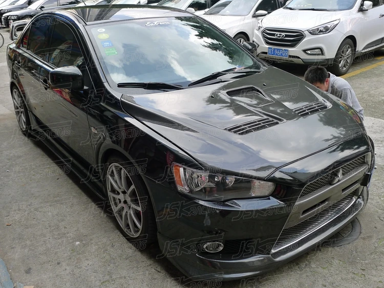2008-2015 VA STYLE CARBON FIBER FRONT LIP FOR MITSUBISHI LANCER EVOLUTION EVO 10(JSKMSEV08054) | Автомобили и мотоциклы