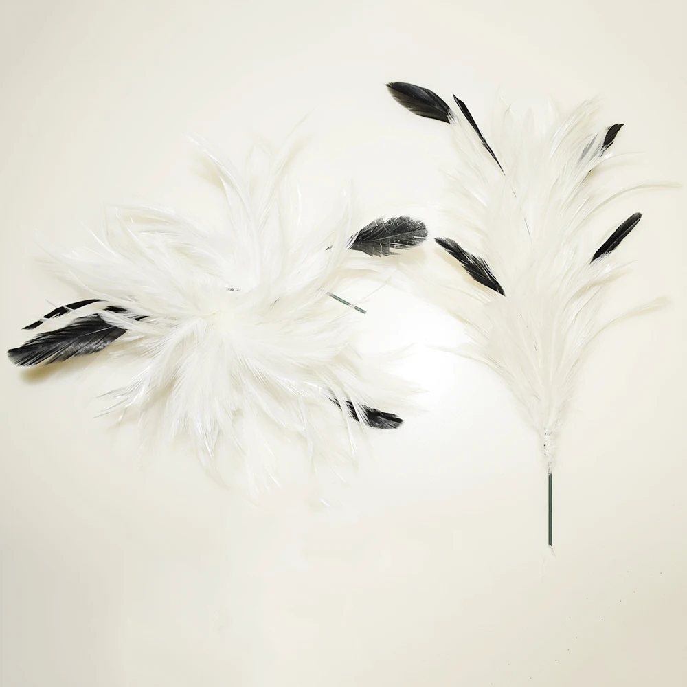 Белый цвет перо цветок коктейль заколка для волос. Женский волос корсаж Вуалетка