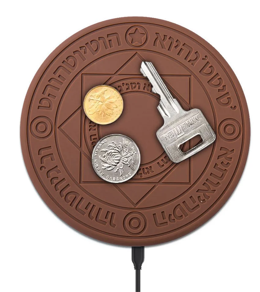 Универсальное беспроводное зарядное устройство Magic Circle 10 Вт быстрая Беспроводная зарядная подставка для iPhone XS Max X 8 samsung Xiaomi Redmi huawei