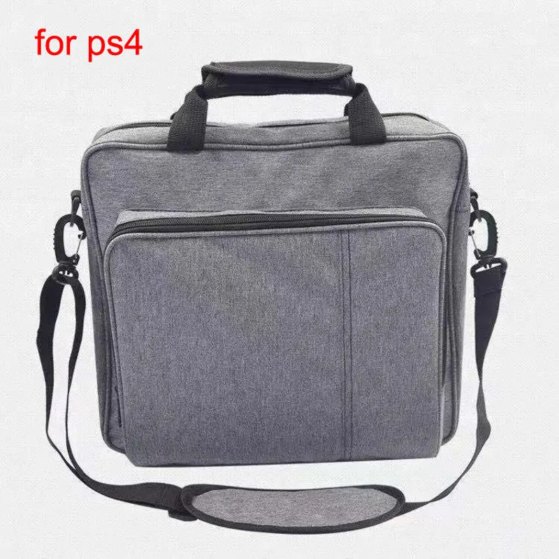 gray for ps4 Новая сумка для PS4/PS4 PRO, тонкий размер, защищающий плечо, холщовый чехол для playstation 4, многофункциональная сумка - Цвет: gray for ps4