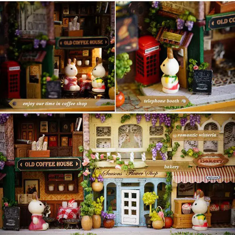 3D Wooden DIY Handmade Box Theatre Dollhouse Miniature Cute Mini Doll House Assemble Kits Gift Toys | Игрушки и хобби