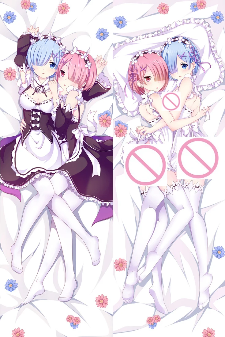 Июль 2016 года Обновление Re:Zero-start Life in other World-наволочка с рисунком Rem &amp Ram наволочка
