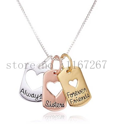 Новинка 2015 стильное трехцветное серебристое и желтое ожерелье с подвеской