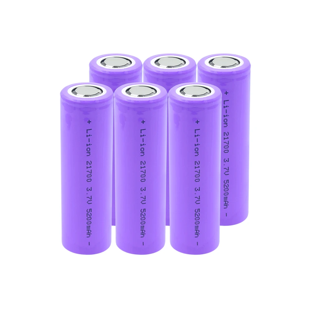 6/8/10 шт 3 7 V литий ионная батарея 5200MAH 21700 с высокой разрядкой для вейпа
