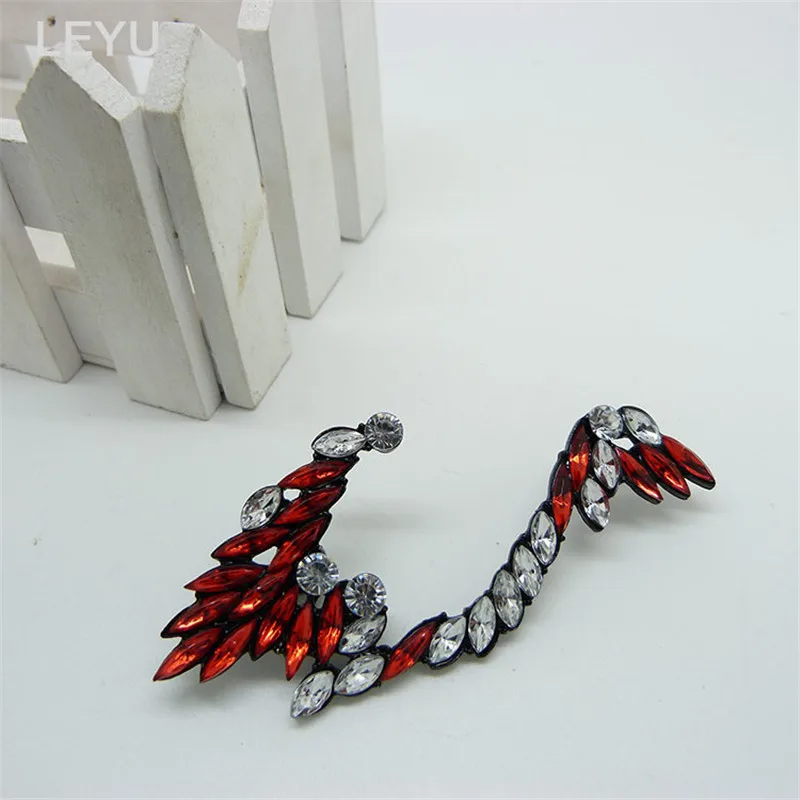 2020 модные хрустальные Угловые клипсы для ушей девочек женщин серьги подарок