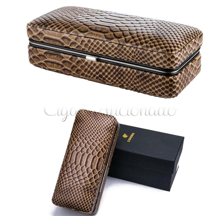 Cohiba роскошные гаджеты ящерица змея тиснением из натуральной кожи сигары чехол