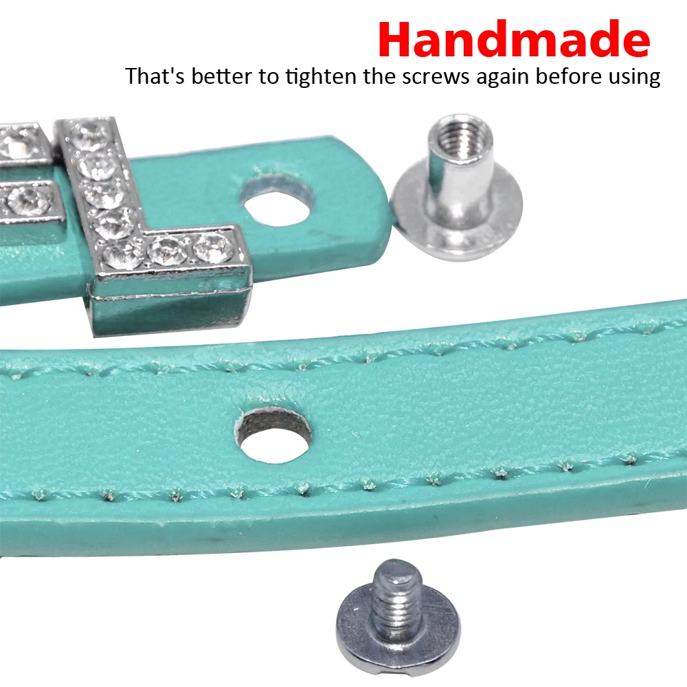 Bling Rhinestone ошейники для щенков собак персональный маленькие собачки Чихуахуа