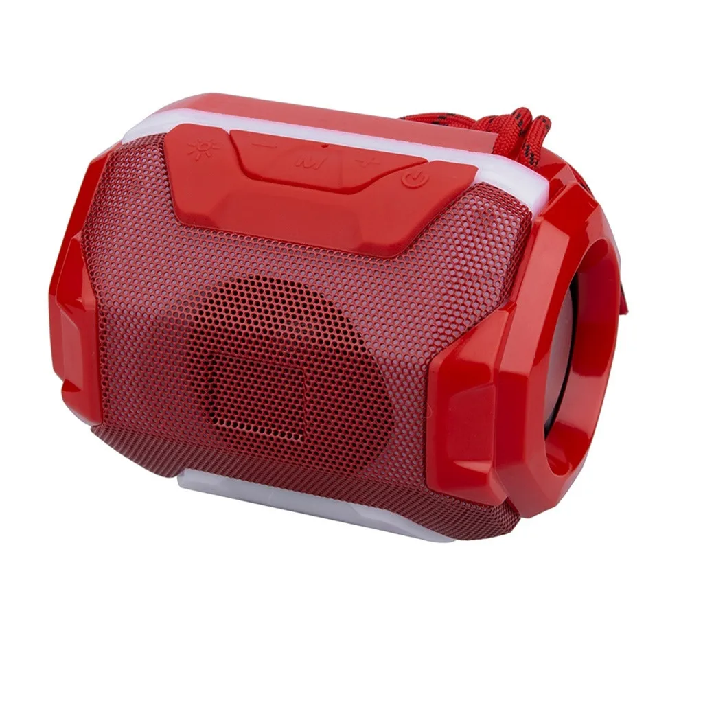 HIFI Portable Wireless Bluetooth Speaker With LED Light Support Memory card U Disk TF Subwoofer Music | Электроника
