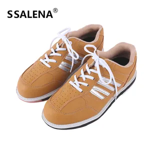 Мужские Нескользящие ботинки для боулинга, дышащие сетчатые спортивные кроссовки, светильник ская спортивная обувь на шнуровке, легкие брендовые тренировочные кроссовки AA11043