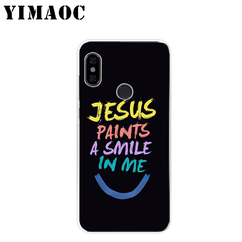 Мягкий силиконовый чехол YIMAOC Bible verse Jesus для Xiaomi Redmi 6 6A 5A 5 S2 Puls Note 8 7 4X4 4A Pro Go |