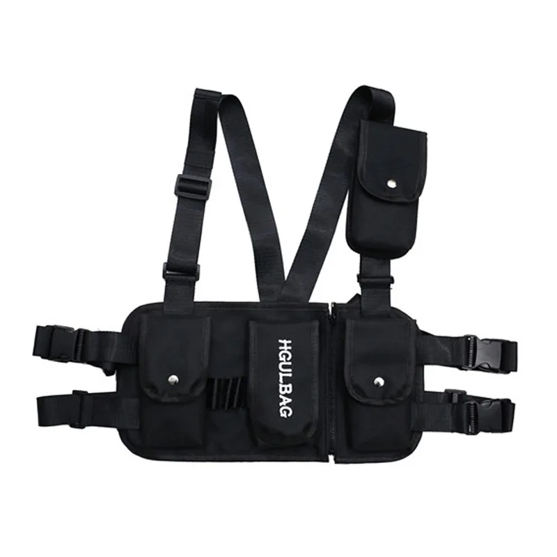 Нагрудная поясная сумка для взрослых функциональная тактическая спортивная